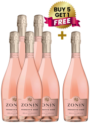 Zonin Prosecco Rose Millesimato Brut 75Cl PROMO (Buy 5 Get 1 Free)